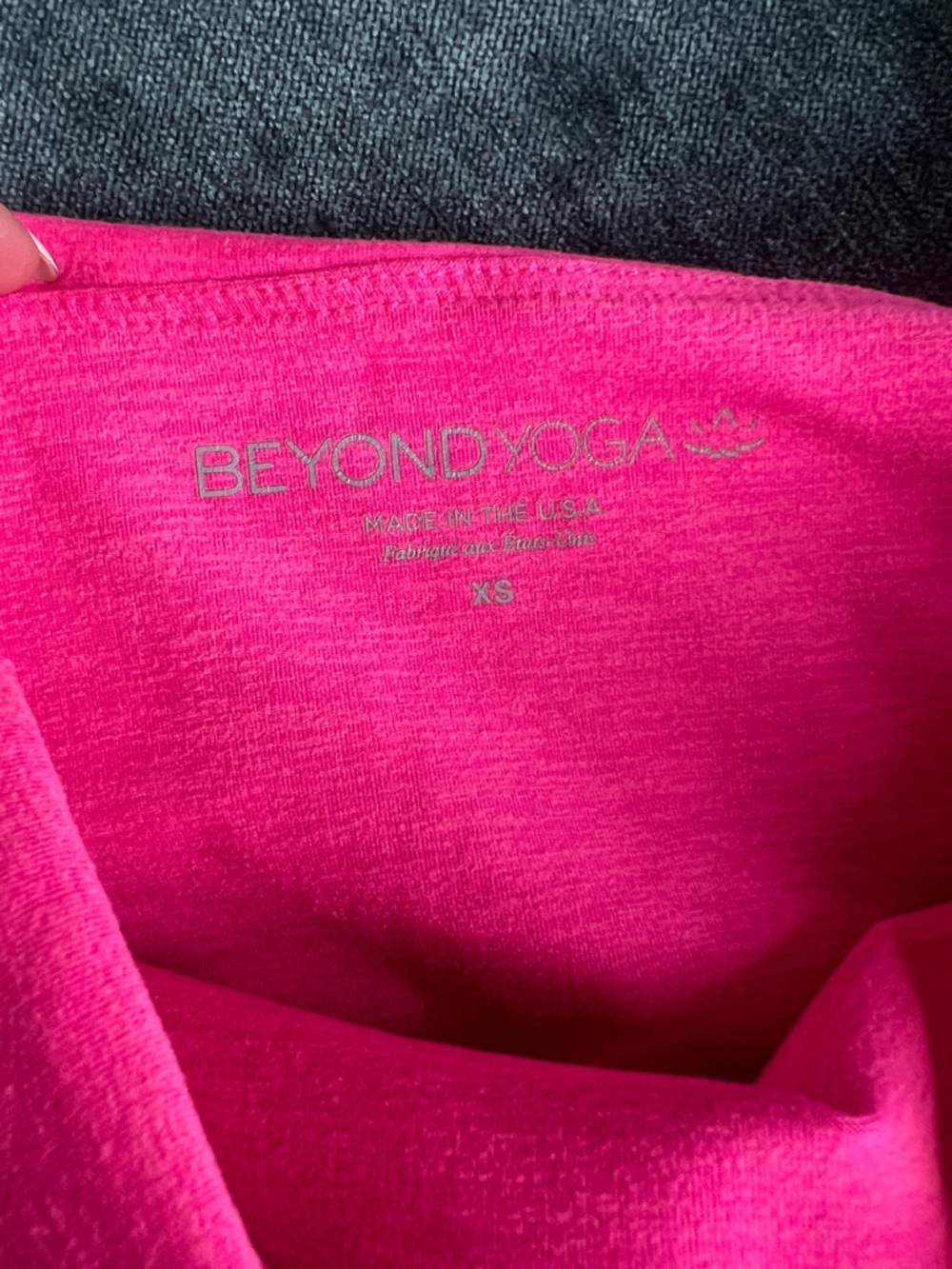 Beyond yogaHot Pink Two-Piece Knit Set - Crop Tank & Pants - Picture 2 of 3